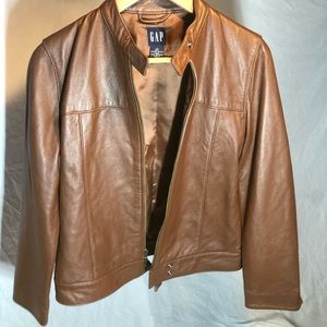 Vintage Brown Leather Gap Jacket